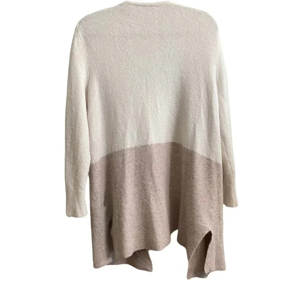 Madewell Kent Colorblock Cardigan Sweater in Coziest Yarn Bright Ivory Sz Small - Picture 6 of 11